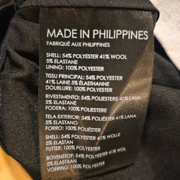 NWT Club Monaco Lightweight Wool Mini Skirt Light Heather Grey Size 2 - Picture 4 of 7